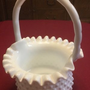 Fenton Hobnail Basket